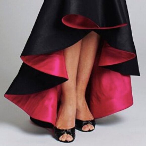 Ideas by Barbara Gown Style #: 5873 Black/Pink Size M NWT - Picture 7 of 16